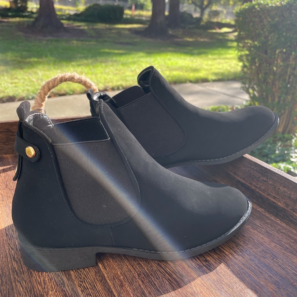 Black Ankle Boots Women’s Size 8 - Picture 2 of 14